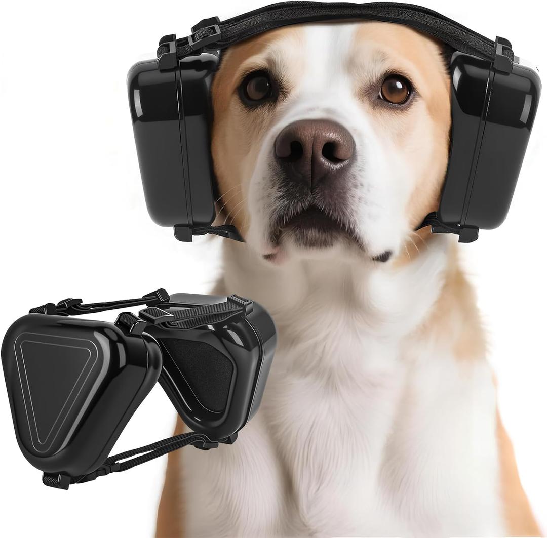 Dog Ear Muffs Noise Protection Lightweight, Adjustable Soundproof Headgear for Fireworks, Thunder & Grooming