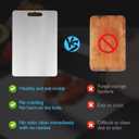 Titanium Cutting Board, Cutting Boards For Kitchen, Double-Sided Food-Grade Titanium Cutting Board For Cutting Fruits, Meats and Vegetables (M)