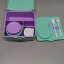 Fimibuke Bento Lunch Box for Kids Adult, 3-4 Compartment 60OZ Toddler Lunch Box Container with Leakproof 8OZ Insulated Food Jar, Sauce Jar, Utensil for School Boys Girls, BPA-Free Dishwasher Safe (B6.Underwater Mermaid)