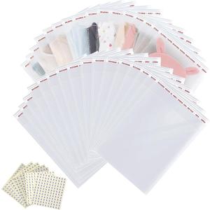 12 x 16 inches Large Resealable Cellophane Bags 800 pcs Self Sealing for Packaging Products Self-adhesive Cello Bag for Clothes, T-shirts, Pants and Gifts, 800 ct in Bulk