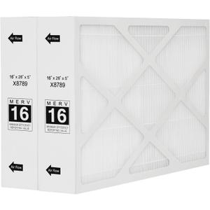 X8789 MERV 16 Filter 16x26x5 Furnance Filter Compatible with lennox PCO16-28 2 Packs