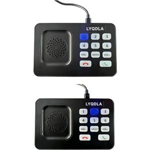 Intercoms Wireless for Home, Office, Elderly Care, Two-Way Wireless Intercom System, Clear Sound Intercom with 1400 Feet Range, Easy to Use, 8 Volume Adjustment, Auto-Answer, Silent Mode(2 pack,black)