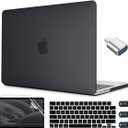CISSOOK Matte Black Plastic Hard Cover for MacBook Pro 14 Inch Case 2026 2025 2024 2023 2022 2021 Release Model M5 A3434 M4 A3112 A3185 A3401 / A2992 A2918 M3 / A2779 M2 / A2442 M1 Chip, Black