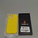 FireNova Designed for iPhone 16 Pro Case, Silicone Upgraded [Camera Protection] Phone Case, Soft Anti-Scratch Microfiber Lining Inside, 2024, Yellow