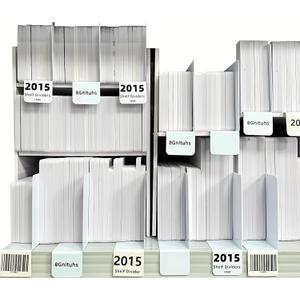 20 Pcs 20 * 15 CM 1MM Rack Size Dividers Mini Closet Shelf Dividers Tag; Shelf Label; Book Tracker Bookmark; Library Card Bookmark Creative Book Accessories for Reading Lovers; Book Tracker