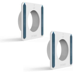 Adhesive Window Mount Bracket for Google Nest Cam Indoor(Wired)-2nd Gen/3rd Gen Camera,No Screws Self-Adhesive Easy Installation Glass Window Mounting (2-Pack,White)