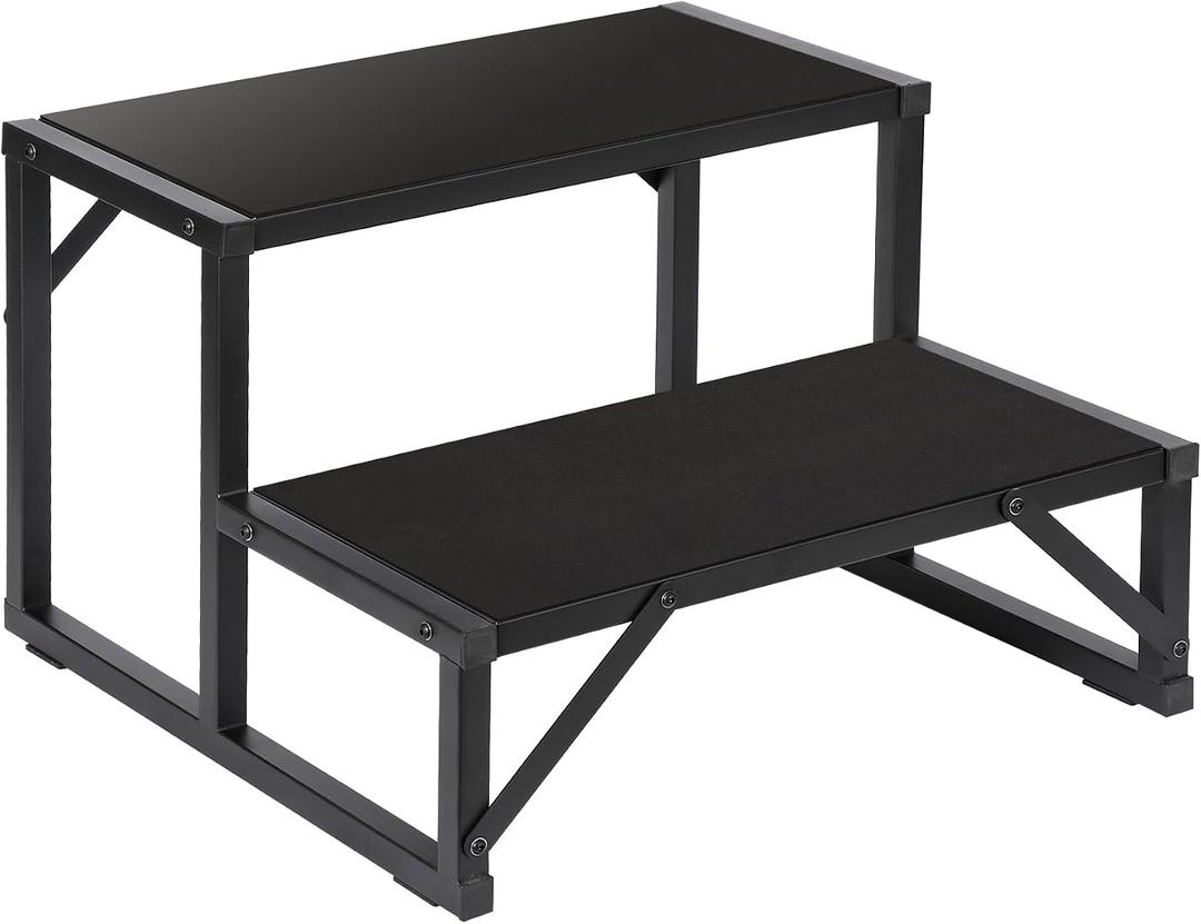Hot Tub Step 500LBS Capacity Spa Side Step 2-Step Stairs Edge Spa Step 24” Outdoor RV Step Ladder Support Step Stool Pool Ladder Heavy Duty Steel Pedal