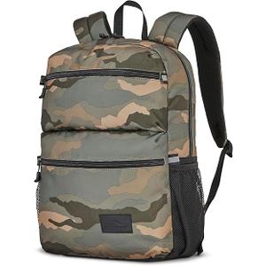 High Sierra Everclass Backpack - Travel or Work Laptop Bookbag with 360° Reflectivity, Dual Water Bottle Pockets & Fits Laptops Up To 15.6”, One Size, Natural Camo