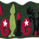 Cute Believe Christmas Bathroom Rugs Bath Mat Non Slip Washable, Green Grinch Reindeer Fun Xmas 2x3 Throw Area Rugs for Kitchen Entryway Bedroom, Holiday Winter Festive Seasonal Indoor Door Mat