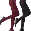 G&Y 2 Pairs Semi Opaque Tights for Women - 40D Microfiber Control Top Pantyhose S