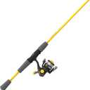 Zebco Youth Spinning Reel and Fishing Rod Combo, 5-Foot, 2-Piece Fiberglass Rod, Medium-Light Power, Moderate Action, Size 15 Reel, 4.3:1 Gear Ratio, Reversible Retrieve