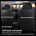 IKABEVEM Car Seat Covers for Toyota Camry 2002-2025 2026: Ice Silk Seat Covers, Breathable & Comfortable Auto Interior Accessories for Front Seats, Protective Seat Covers with Stylish Design(Black)