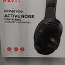 havit Active Noise Cancelling Headphones, Wireless Headphones Over Ear, Foldable Bluetooth 5.3 Over The Ear Headphone, 50H Playtime, HD Stereo Sound, Custom EQ via App for Travel, Office, Home