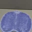 Shower Foot Scrubber Mat Back Washer Back Exfoliating Bath Wash Pad Wall Mounted Slip Suction Cups Foot Scrubber for Use in Shower Cups Foot Cleaner for Men and Women (Pale Blue)