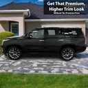 BOGAR TECH DESIGNS for Cadillac Escalade 2015-2020 Side Window Chrome Delete Precut Vinyl Trim Overlay, Gloss Black Blackout Appearance