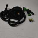 Flexi Hose Expandable Garden Hose with 8 Function Nozzle, 50FT - Lightweight Retractable Garden Hose, Water Hose - No-Kink Flexibility, 3/4 Inch Solid Brass Fittings and Double Latex Core (Black)