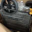 dbest Products Cruiser Cart Deluxe 2 - Foldable Shopping Cart with Wheels & Brake System - Heavy Duty Collapsible Utility Cart for Groceries & Laundry - Holds 100 lbs - Silver, Alloy Steel