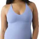 True & Co Women's True Everybody Women's V Neck Bra Lace Racerback Bodysuit Small