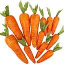 Winlyn 12 Pcs Easter Artificial Carrots Decorative Orange Foam Carrots Lifelike Simulation Artificial Vegetables for Home Kitchen Decor Spring Easter Basket Bunny Wreath DIY Crafts Photo Props