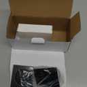 goldenwarm Matte Black Square Pocket Door Lock, Pocket Door Hardware for 2-1/8'' Round Bore Hole, Pocket Door Handles Fit 1-1/4'' to 2'' Thickness Sliding Door 2-3/8'' Latch 1 Pack