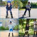 Adjustable Toddler Kids Roller Skates with Light Up Wheels for Boys Girls Beginners for Indoor Outdoor Sports, Small