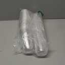 Baderke 100 Pcs Plastic Cups with Sip Lids Round Bottom Disposable Plastic Coffee Cups with Lids Clear Strawless Crystal Mugs for Iced Coffee Smoothie Cold Beverage Party Catering Supplies (18 oz)