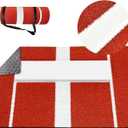 honeypet Softball Pitching Mat 2' X 3' Baseball Training Aid with Antifade Turf Softball Pitching Mound with Rubber for Softball Pitchers Indoor Outdoor Practice, Pack of 2