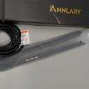 Annlary Hair Straightener 1 Inch Flat Iron and Curler 2 in 1 Titanium Ceramic Ionic Dual Voltage Straightener with Heat-Resistant Silicone, for Less Frizz, Shinier & Smoother