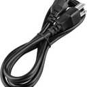 New AC Power Cord Cable Plug Compatible with Zebra ZP 450 CTP ZP 500 Plus Label Barcode Printer