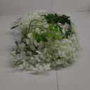 ZINHO 60 Branches Wisteria Hanging Flowers, Artificial White Wisteria Flowers Garland for Wedding Arch Ceremony Party Garden Home Backdrop Decor