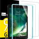 NEW'C 2 Pack Designed for iPad 9.7 Inch (2018/2017,6th/5th Generation),iPad Air 1,iPad Air 2,iPad Pro 9.7 Inch Screen Protector Tempered Glass, Ultra Resistant (Easy Installation Frame) (Transparent)