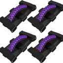 4 x Roll Bar Grab Handles Grip Handle for Jeep Wrangler JK JKU JL JLU TJ YJ Sports Sahara Freedom Rubicon Unlimited Gladiator JT 1955-2023 UTV ATV Premium 550 Paracord Interior Accessories (Purple)