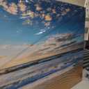 YYYYHPP YP1975 Beach Pictures Wall Art Beach Sunrise Over The Tropical Sea Pictures Print on Canvas Beach Wall Decor Beach Paintings for Home Decor Stretched and Framed Easy to Hang, 58"L x 29"W