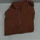 Fleece Winter Hiking Jacket for Women Cozy Fleece with Secure Side Pockets with 3F Zipper Long Sleeve Windproof Mid-Length（Coffee，S）