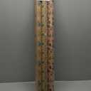 Aimyoo Kraft Christmas Wrapping Paper Set - 3 Rolls - 30 in x 16 ft Per Roll, Stockings Gloves Candy Canes Truck Merry Christmas Design