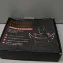 Cordless Red Light Therapy for Neck & Shoulder Relief, 118pcs LED Red Light Therapy Pad with Massage for Back, 660nm 850nm Wearable Heating Wrap for Body Muscle Relax, 5000mAh Rechargeable, Auto Timer (Black)