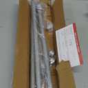 GXOACKJ Curtain Rods for windows 32-48 inch, 5/8 inch Decorative Silver Splicing Heavy Duty Metal Curtain Rod set with Brackets