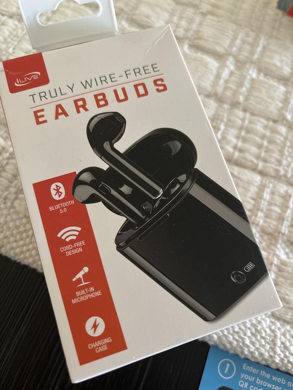 iLive True Wireless Bluetooth Earbuds in Black