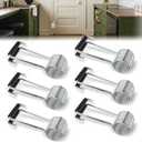 Butterfly Spring Hinge Door Closer, Self-Closing Door Hinges, Fit for Most Door Butt Hinge Pins Such as Closet Doors, Cabinet Doors, Bedroom Doors, Bathroom Doors,Storage Room Doors, 6 Packs