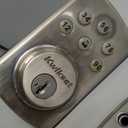 Kwikset 92640-001 Contemporary Electronic Keypad Single Cylinder Deadbolt with 1-Touch Motorized Locking, Satin Nickel, 8 x 4 x 6