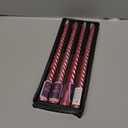 Kemladio Candle, 4pcs 10 inch Red Unscented Taper Candles, 8 Hrs Burn Time, Dinner, Halloween