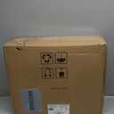 Amazon Basics 16" Pedestal Fan with Remote for Bedroom, Living Room, Office, Adjustable Height, Dual-Layered Blades, 3 Speeds, 3 Modes, Timer, Tilt Head, 60W, Black