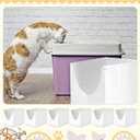 6 Pack Reusable Litter Box Liners F compatible with Modkat Flip Litter Box Type F Cat Flip Liners waterproof Durable Cat Bin Pad(square)