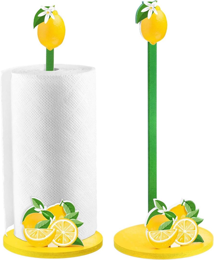 Namalu Lemon Paper Towel Holder Lemon Kitchen Decor Kitchen Fun Paper Towel Holder Dispenser for Bedroom Toilet Countertop Decor
