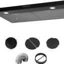 range hoods kitchen hood vent 30-Inch Under Cabinet Range Hood  3-Speed, Dishwasher-Safe Filter, LED Lights, Ducted/Ductless Installation range hoods kitchen hood vent