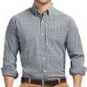 Izod Mens Performance Comfort Long Sleeve Shirt M