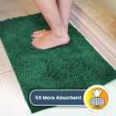 Muddy Mat | Super Absorbent Door Mat Indoor, Microfiber Quick Dry Chenille Entryway Rug, Non-Slip Front Door Mat, Indoor Mats for Entryway, Machine Washable Pet Rug, Dark Green 30"x19"