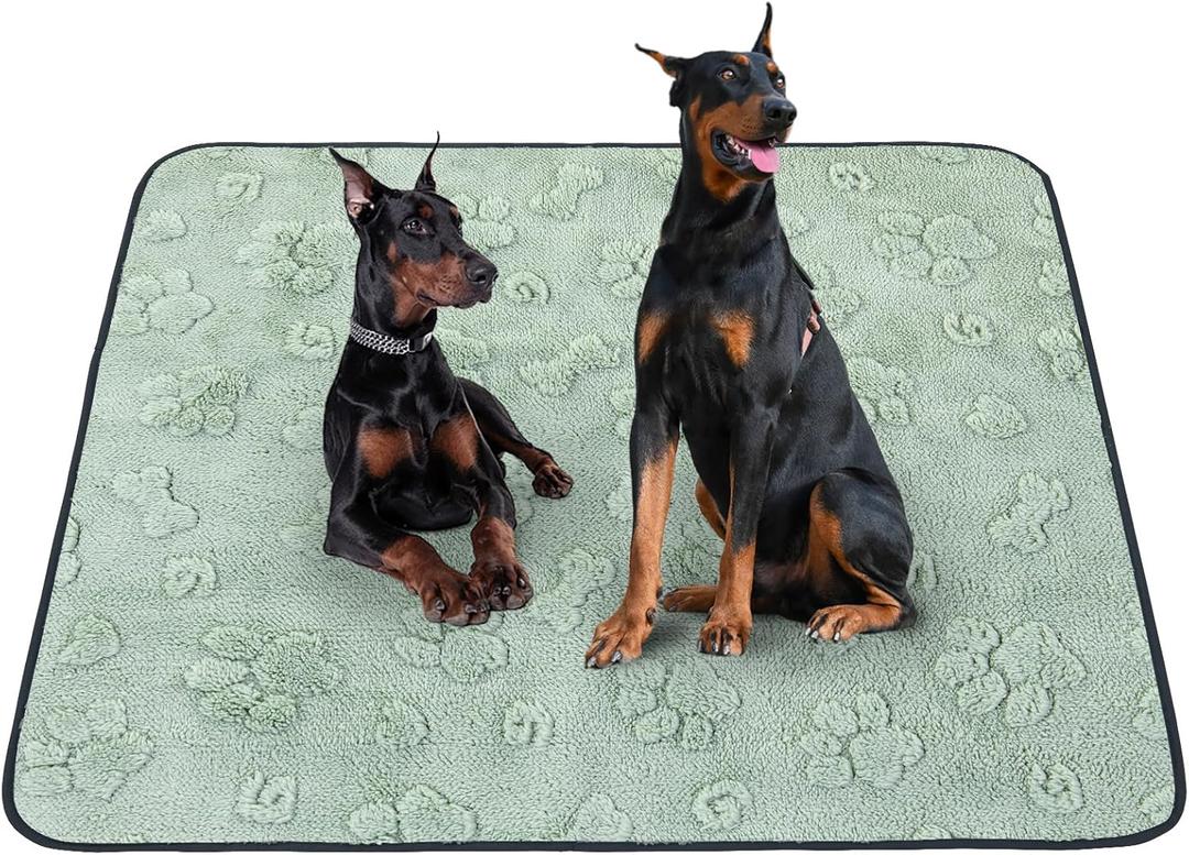 LOOBANI Washable Pee Pads for Dogs: 72"x72" Super Absorbent Reusable Dog Pee Pads Extra Large, Waterproof and Leakproof Whelping Pad for Potty Training, Playpen, Crate, Floor and Bed