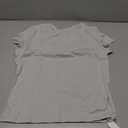 Beumissy Women's Casual Crewneck T-Shirts Basic Tees Short Sleeve Y2K Summer Tops(Grey,X-Large)