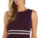 R&M Richards Knee Length Cocktail Dress W/Rhinestone & Bottom Ruffle (Purple) 10